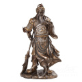 China Innen-fengshui Metallhandwerk Bronze Guan Yu-Torstatuen für Verkauf